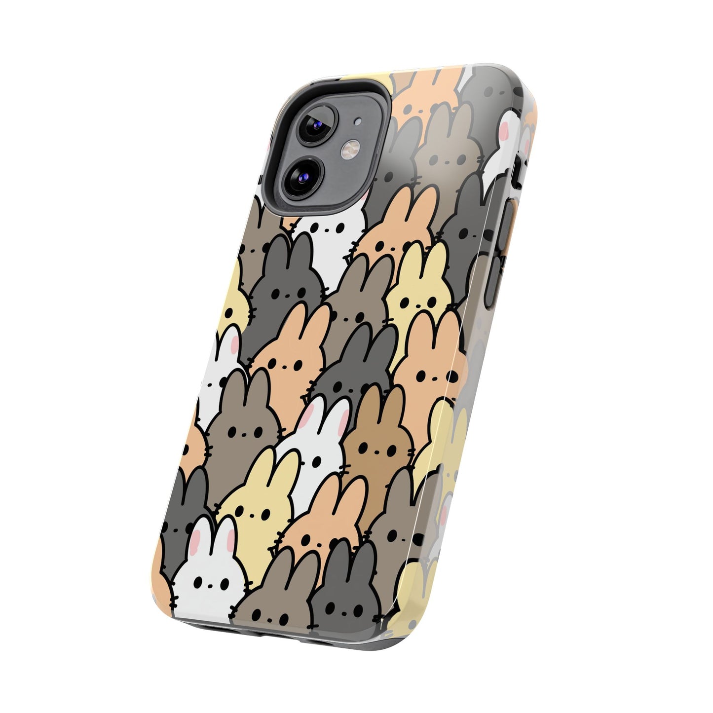 Bunny crowd Tough Phone Cases