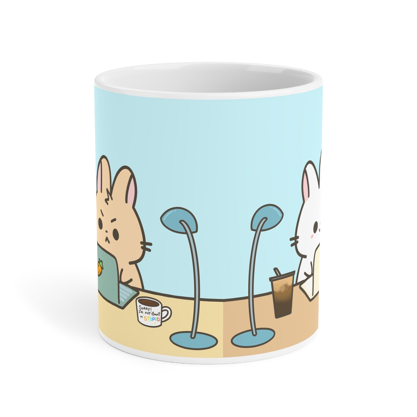 Angry Bunnies in a line Mug (11oz\15oz\20oz)