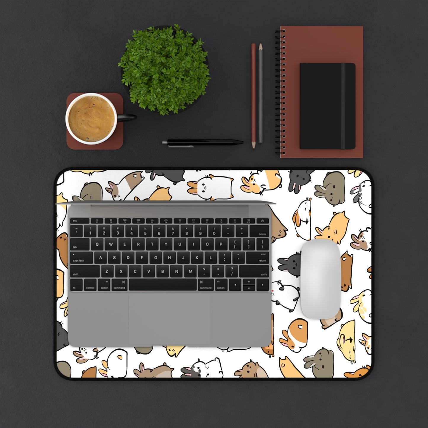 Bunch of bun buns desk mat