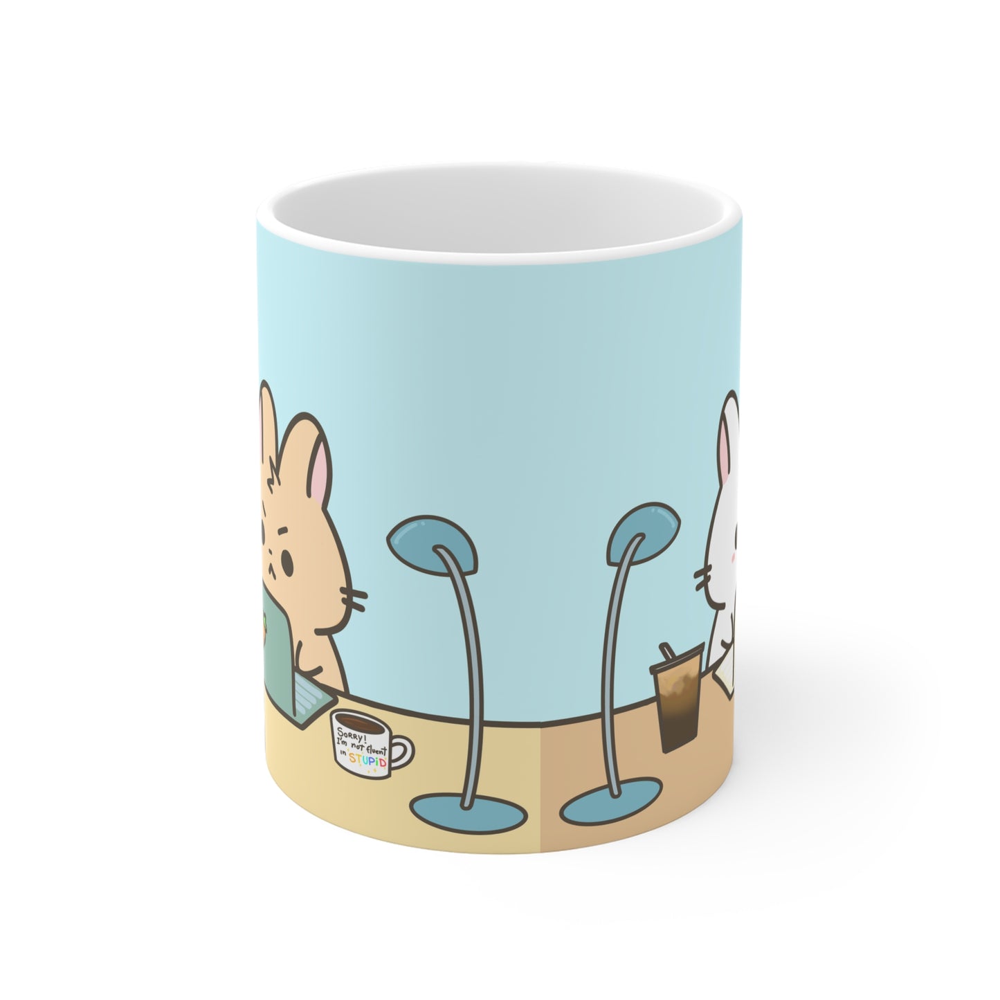 Angry Bunnies in a line Mug (11oz\15oz\20oz)