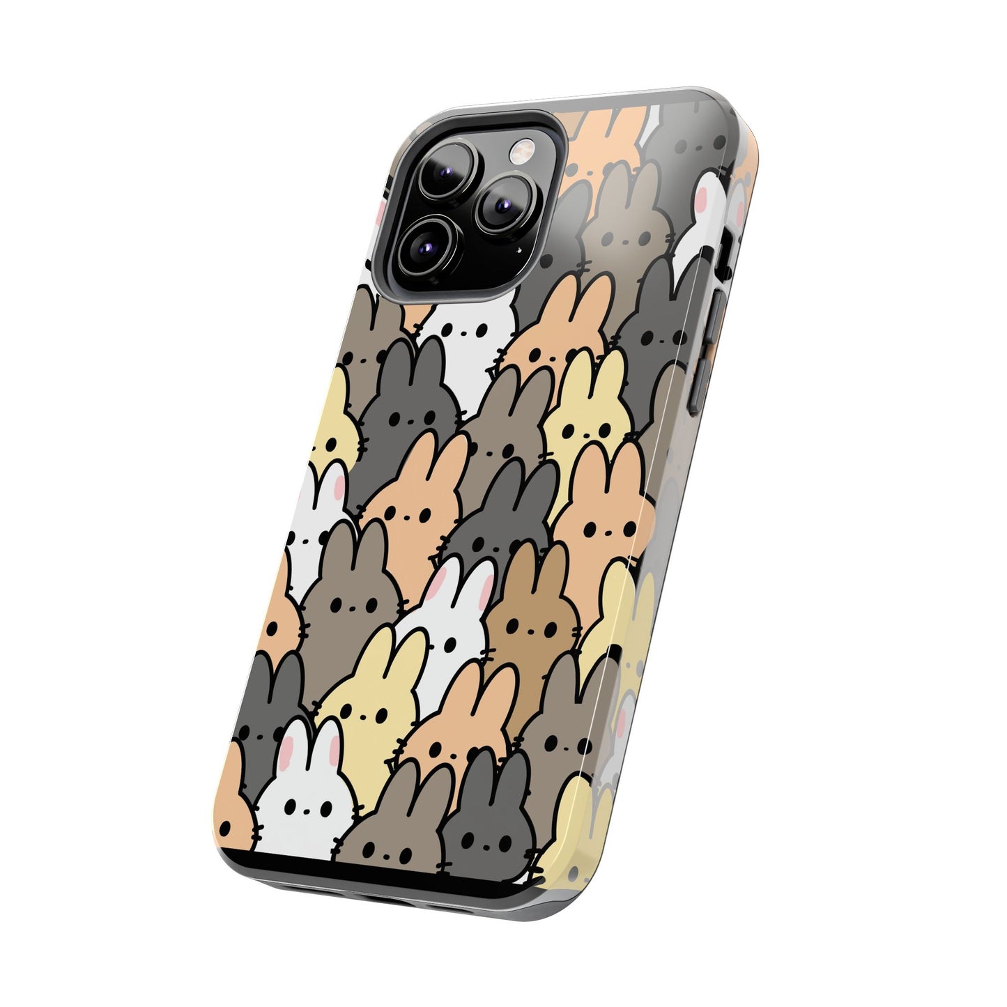 Bunny crowd Tough Phone Cases