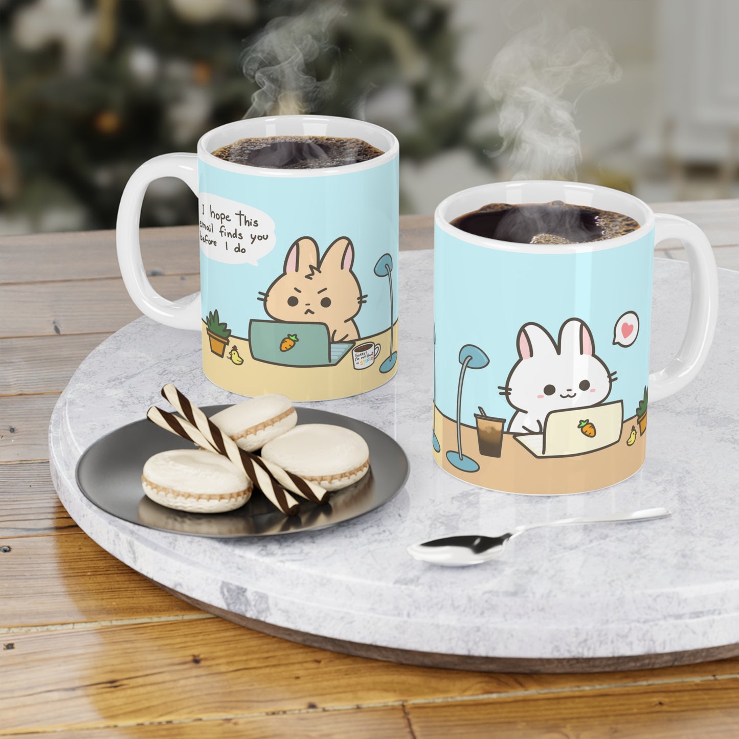 Angry Bunnies in a line Mug (11oz\15oz\20oz)