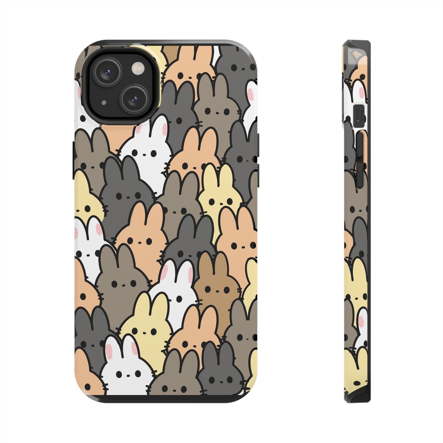 Bunny crowd Tough Phone Cases