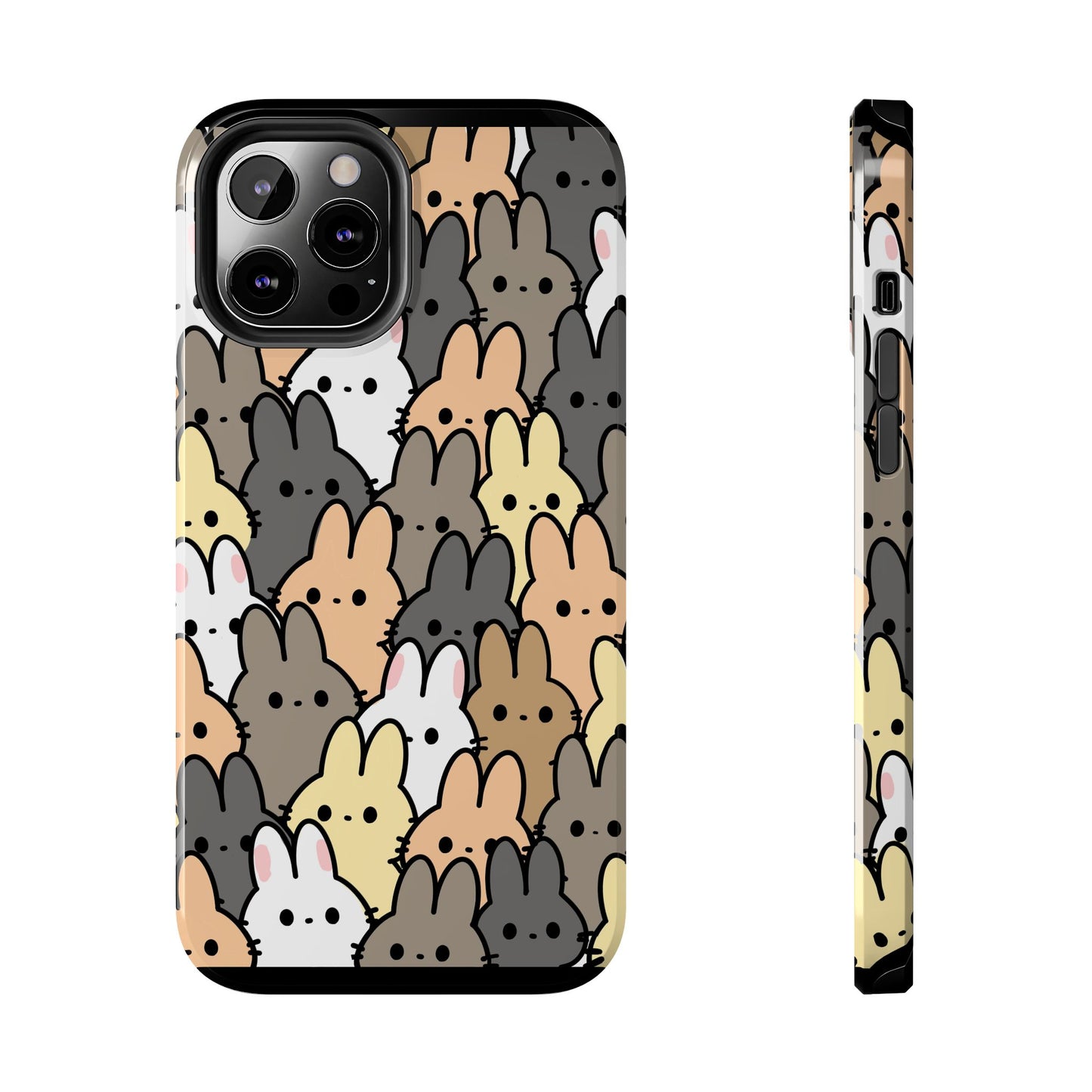 Bunny crowd Tough Phone Cases