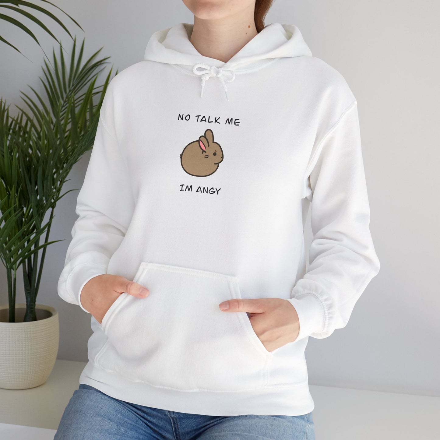 Angry baby bunny hoodie