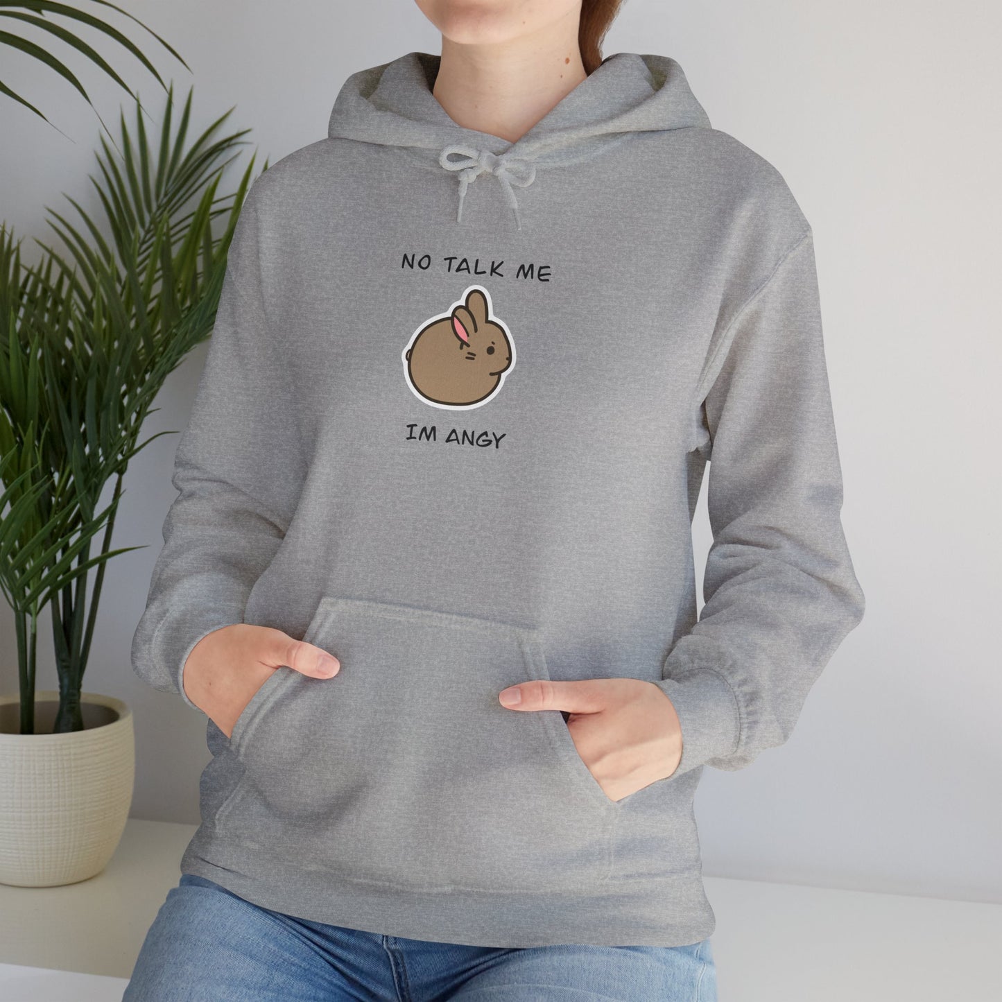 Angry baby bunny hoodie