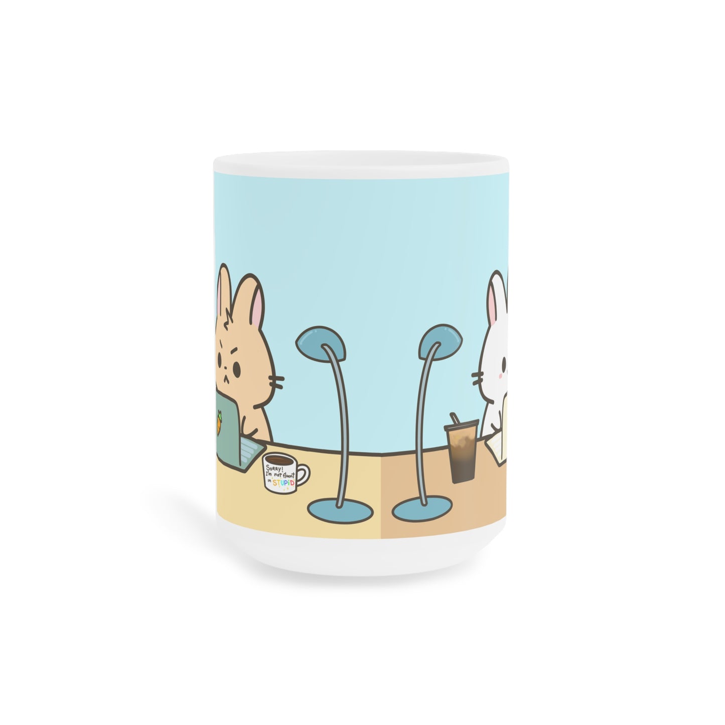 Angry Bunnies in a line Mug (11oz\15oz\20oz)