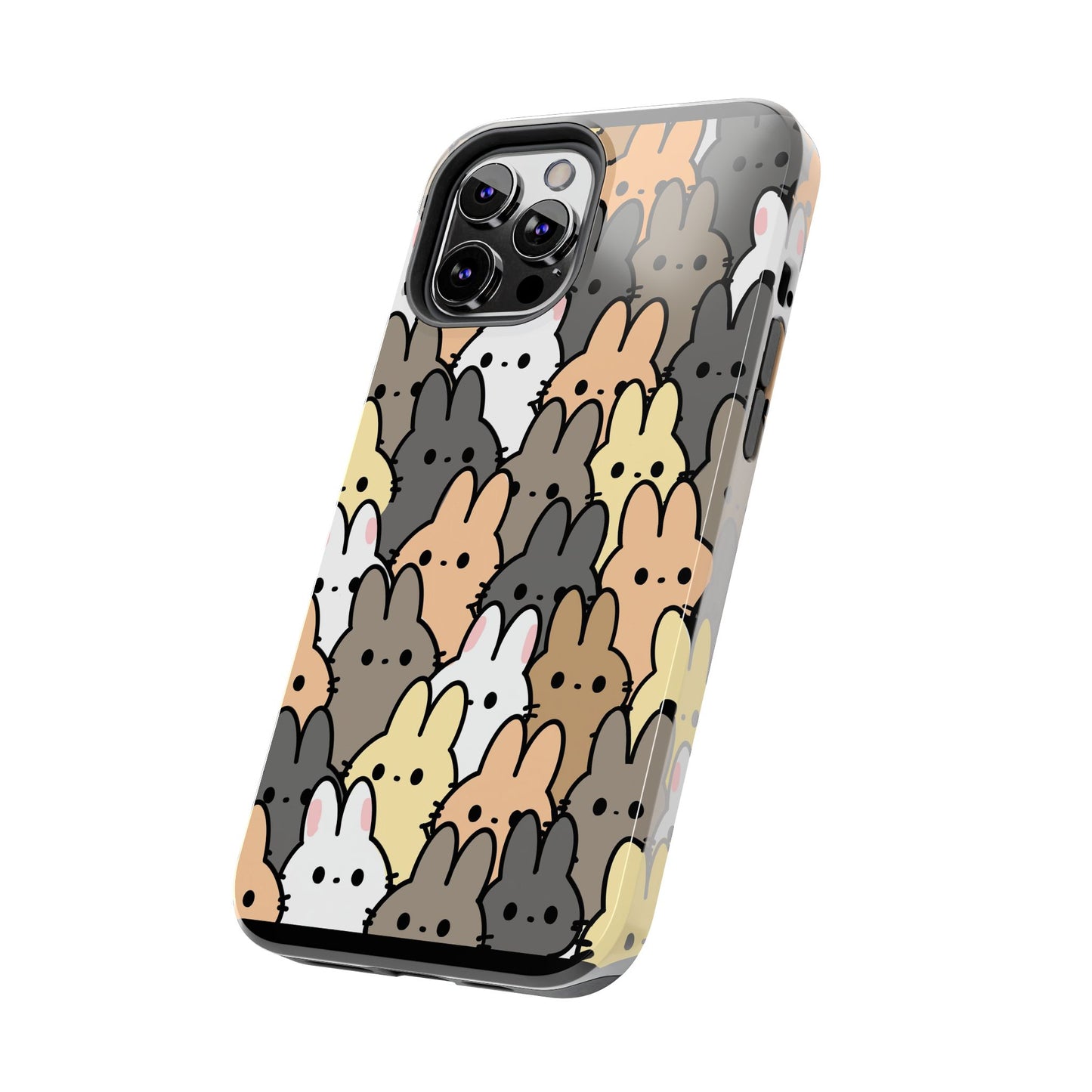 Bunny crowd Tough Phone Cases