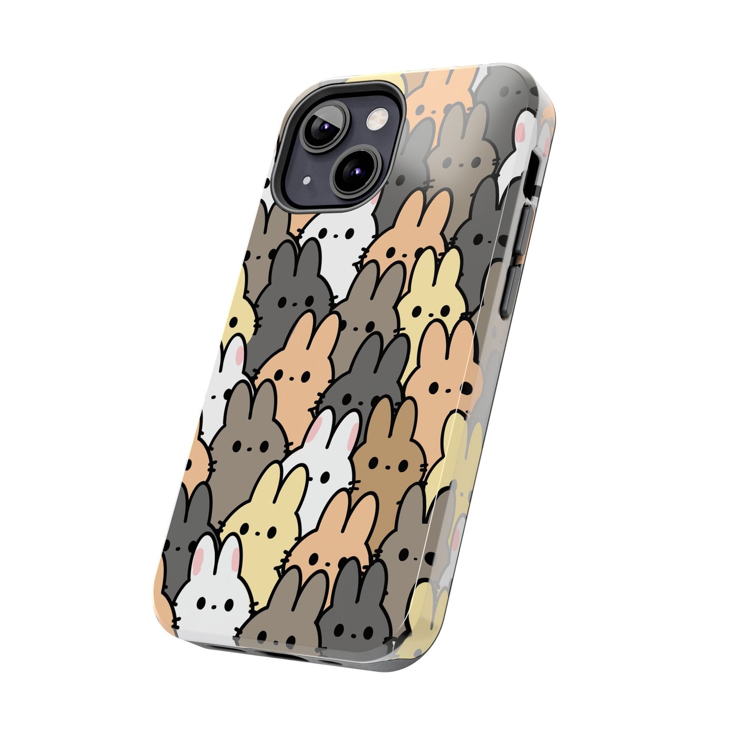 Bunny crowd Tough Phone Cases