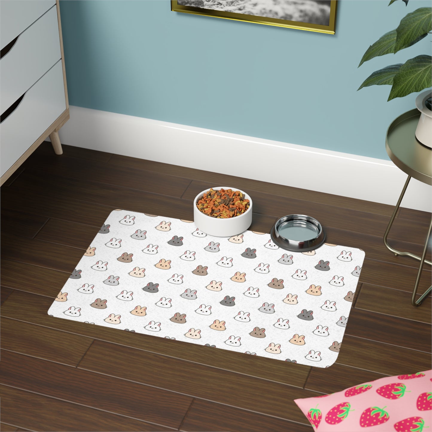 Bunny face Food Mat (12x18)