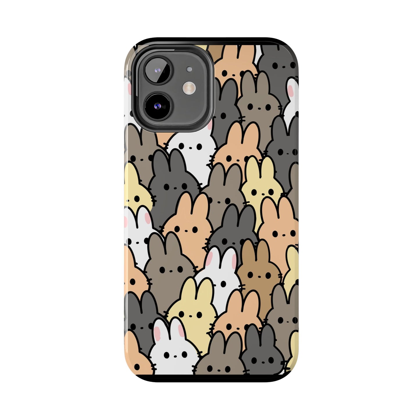 Bunny crowd Tough Phone Cases