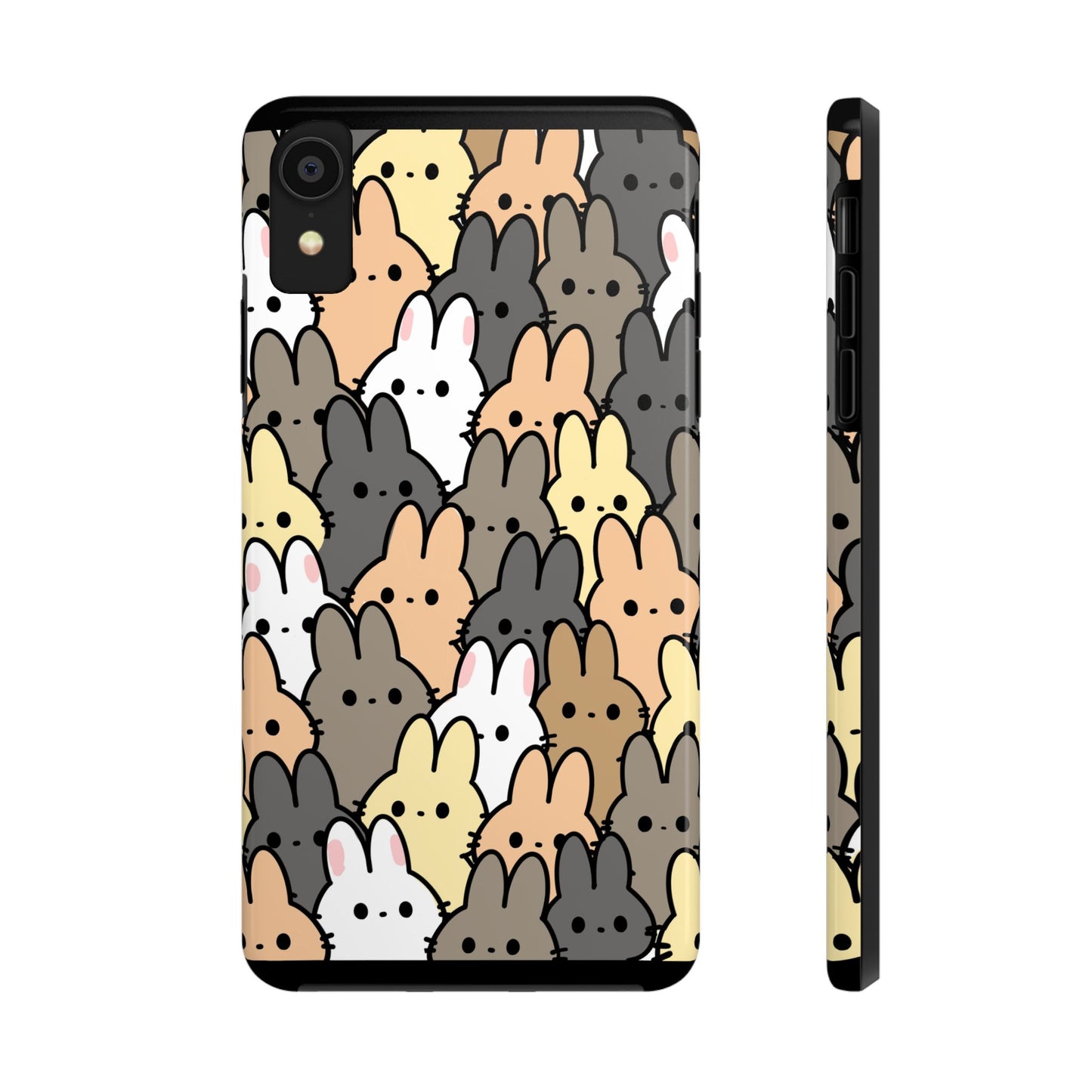 Bunny crowd Tough Phone Cases