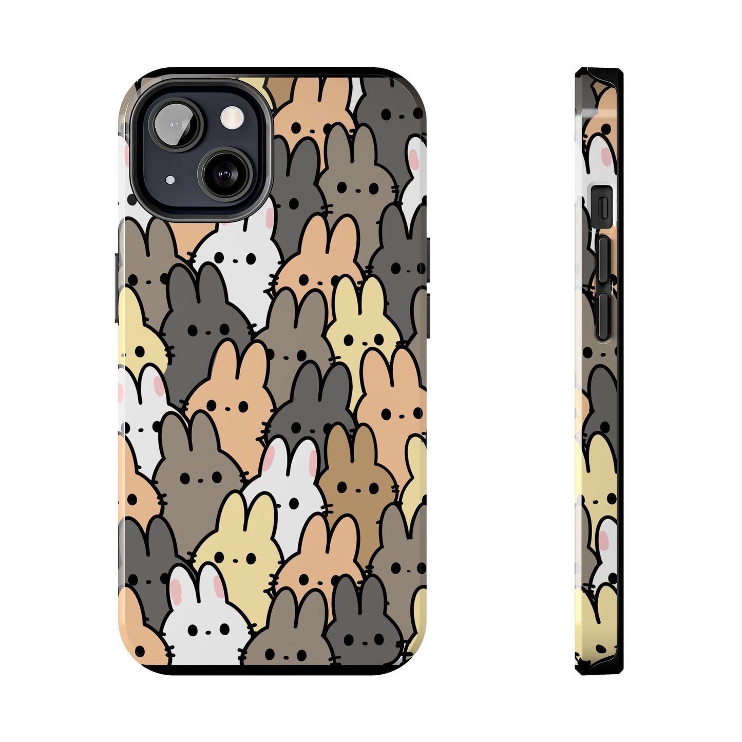 Bunny crowd Tough Phone Cases