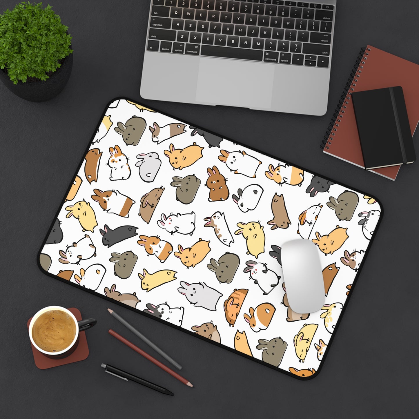 Bunch of bun buns desk mat