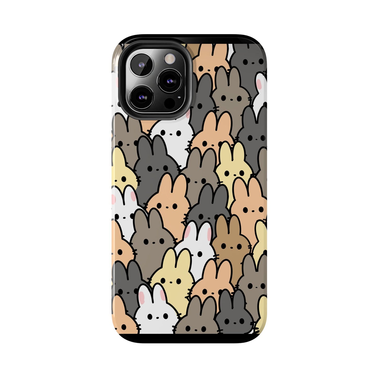 Bunny crowd Tough Phone Cases