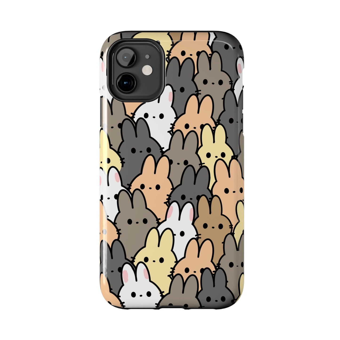 Bunny crowd Tough Phone Cases