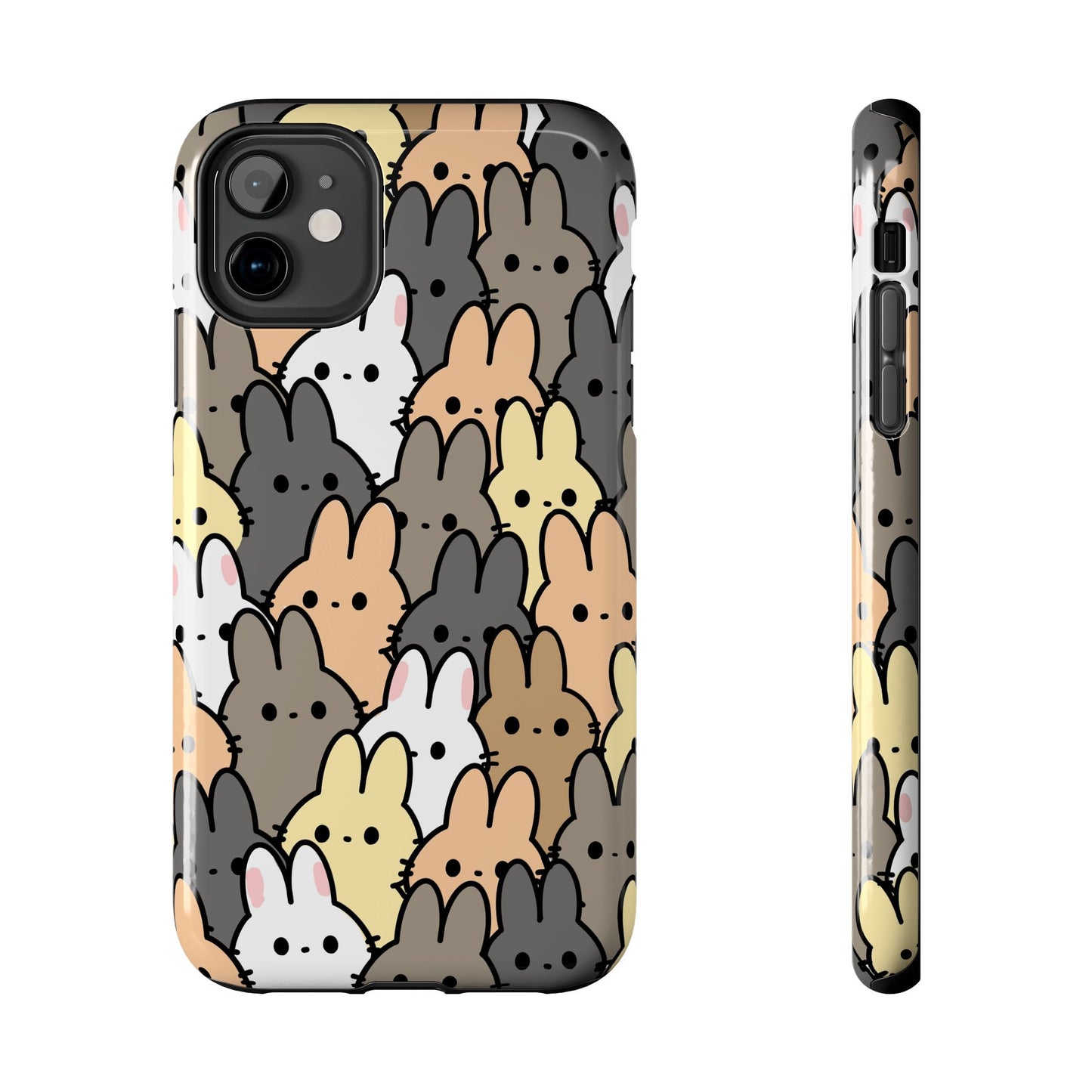 Bunny crowd Tough Phone Cases