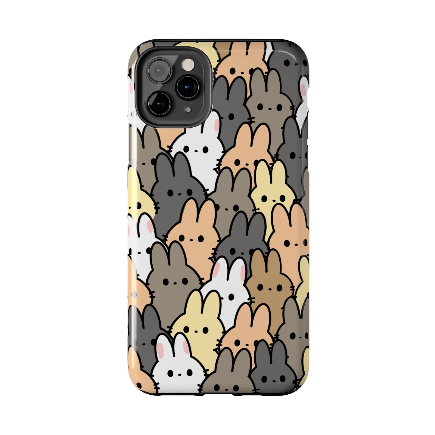 Bunny crowd Tough Phone Cases