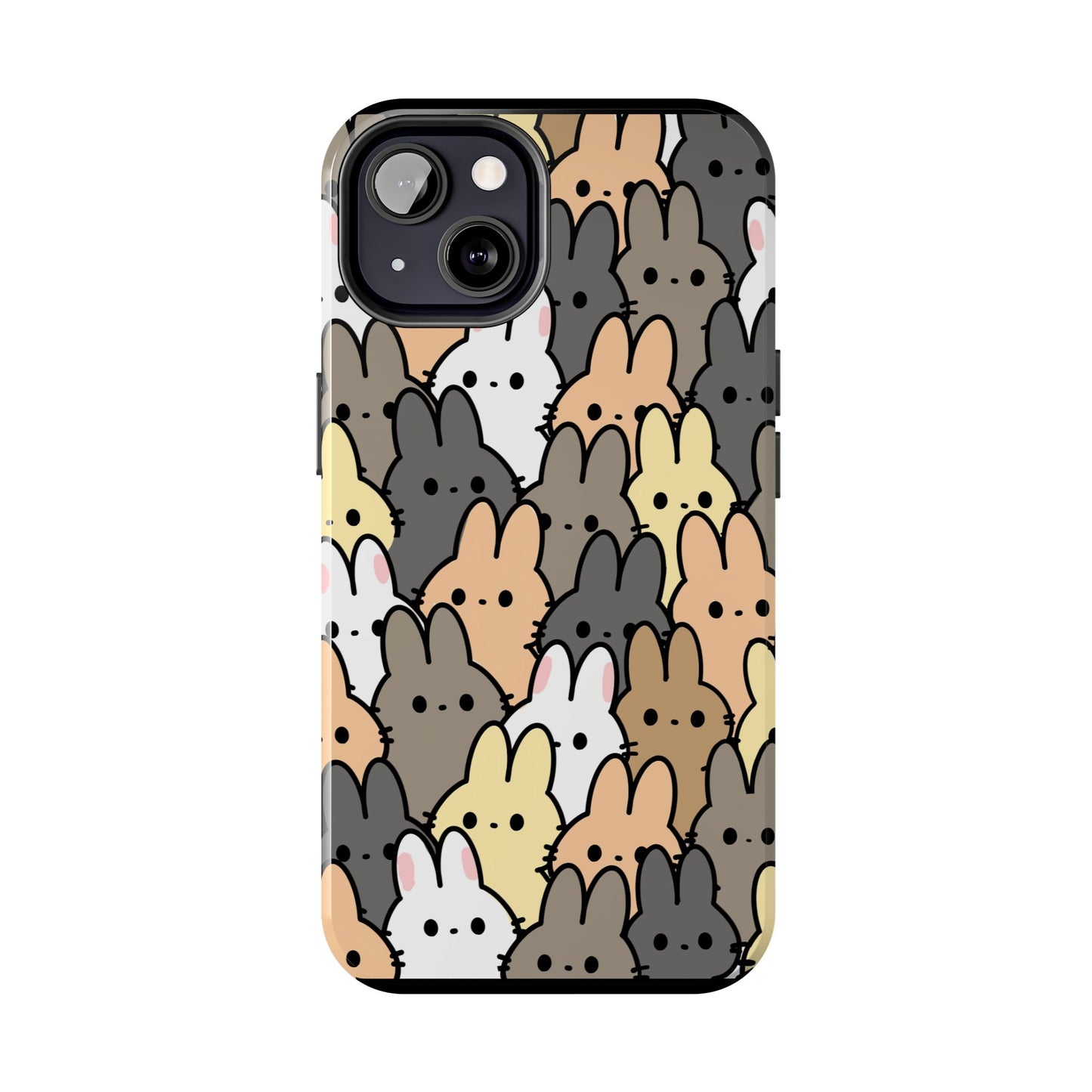 Bunny crowd Tough Phone Cases