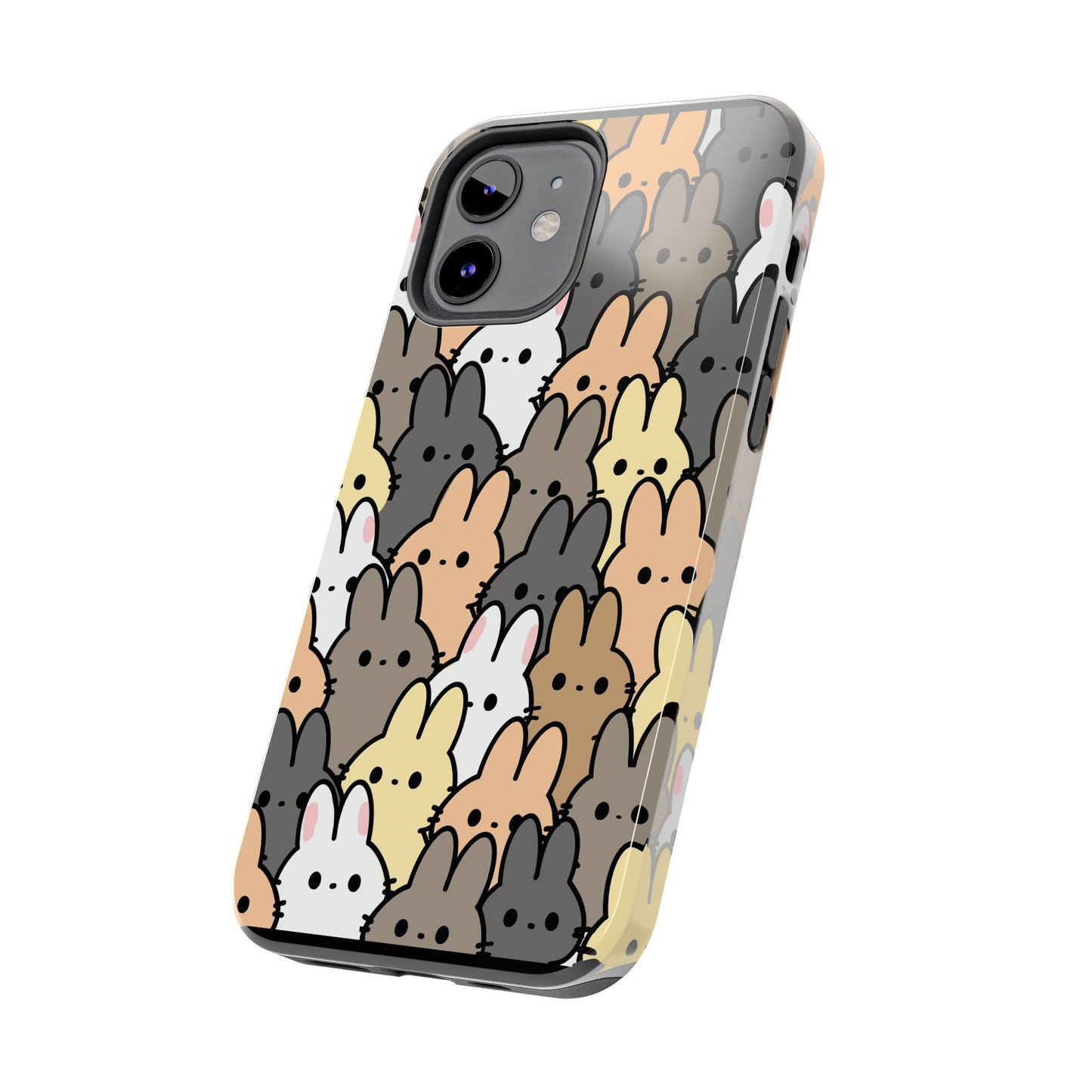 Bunny crowd Tough Phone Cases